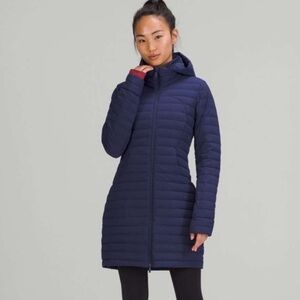 Lululemon Athletica Dark Blue Hooded Puffer Jacket